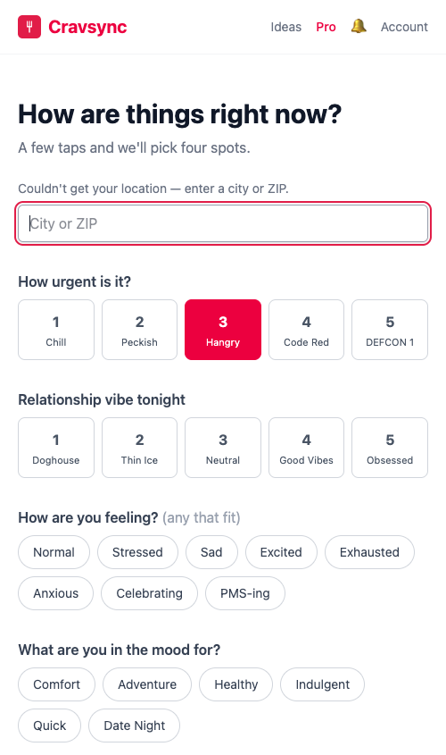 How Quick Match works screenshot